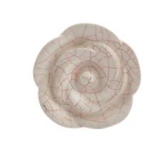 Cream Pink Rose Ceramic Cupboard Dresser Knob